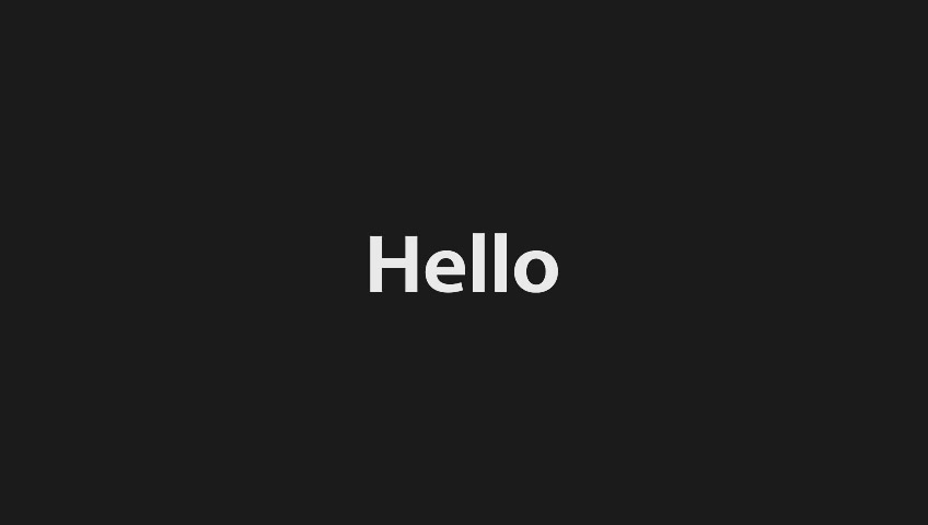 Hello Hello